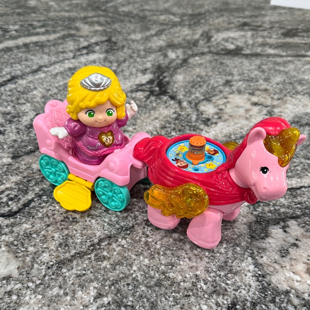 Magical Pink Princess Carriage with Unicorn